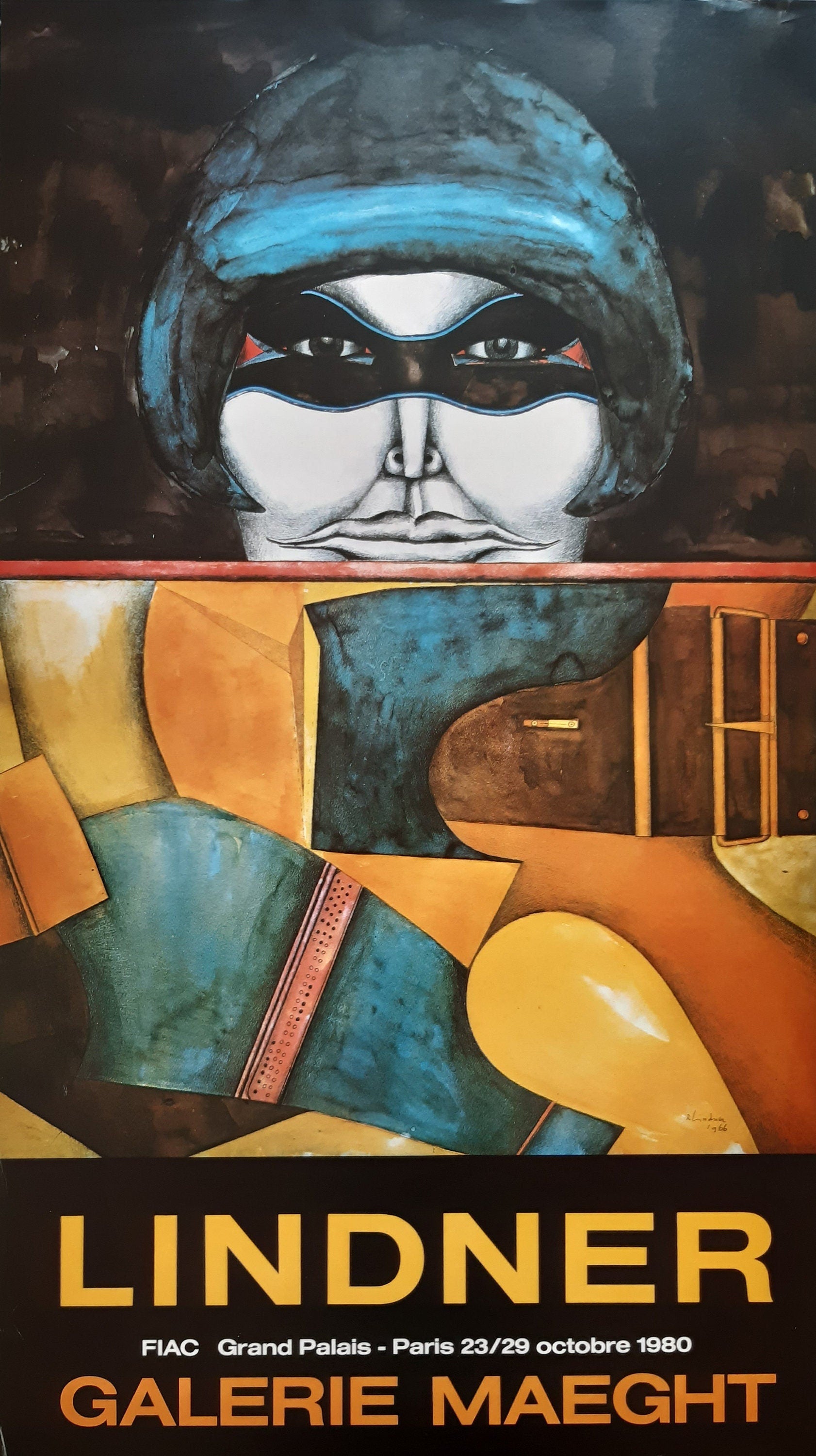 Richard Lindner Original-Plakat zur Kunstausstellung Pop Art – 45,7×77,5 cm (18,0″×30,5″)