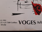 Michael Voges Original-Kunstaustellung Plakat signiert - 86×61cm