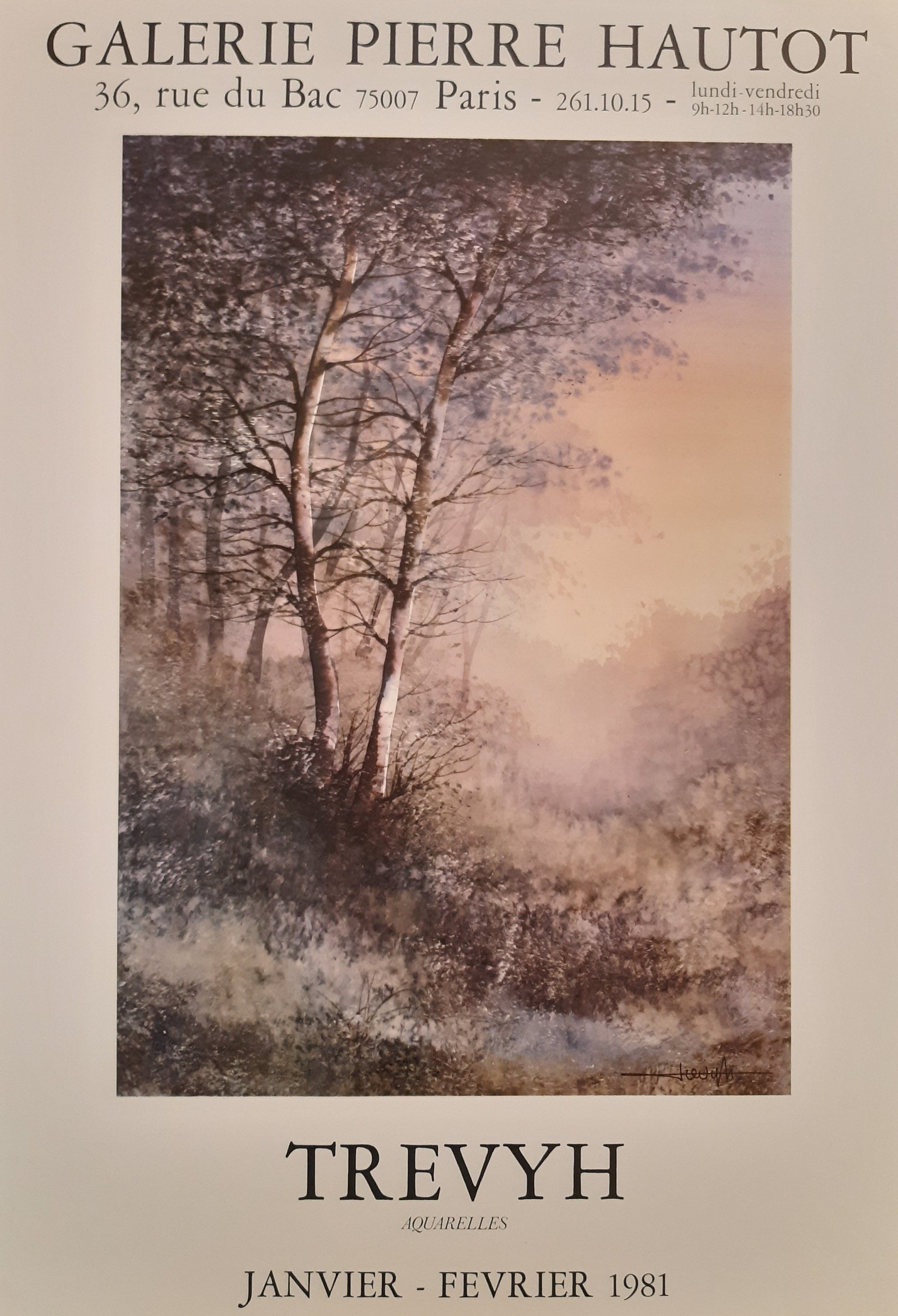 Claude Trevyh original art poster - 19.7"×27.6" (50×70cm)