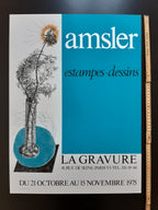 Samuel Amsler original art exhibition poster - 18.9"×23.2" (48×59cm)