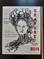 Barbara Alvaredo original wood print - 17.3"×21.7" (44×55cm)