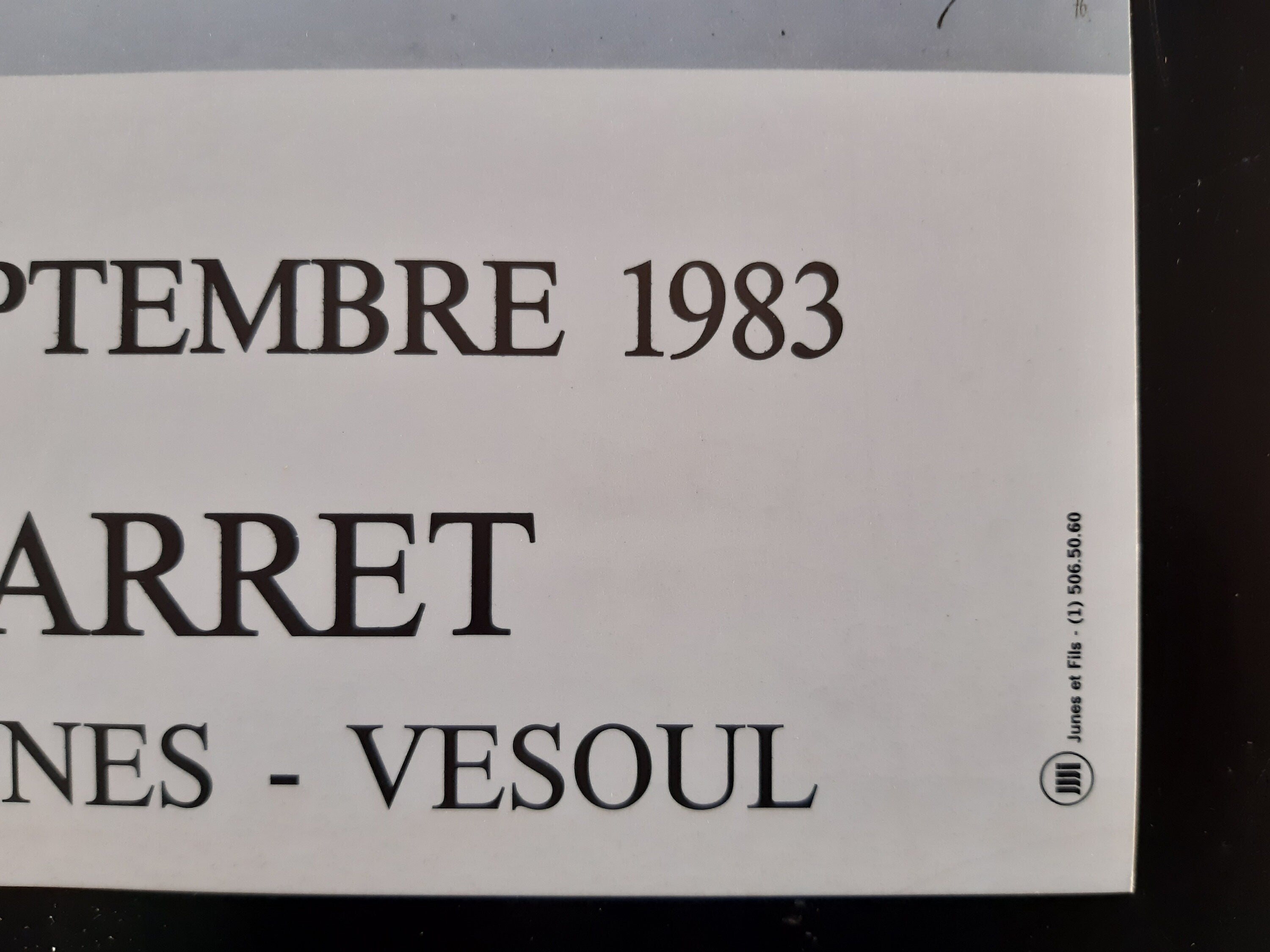 Affiche d'exposition d'art originale de Robert Würth - 30×40cm