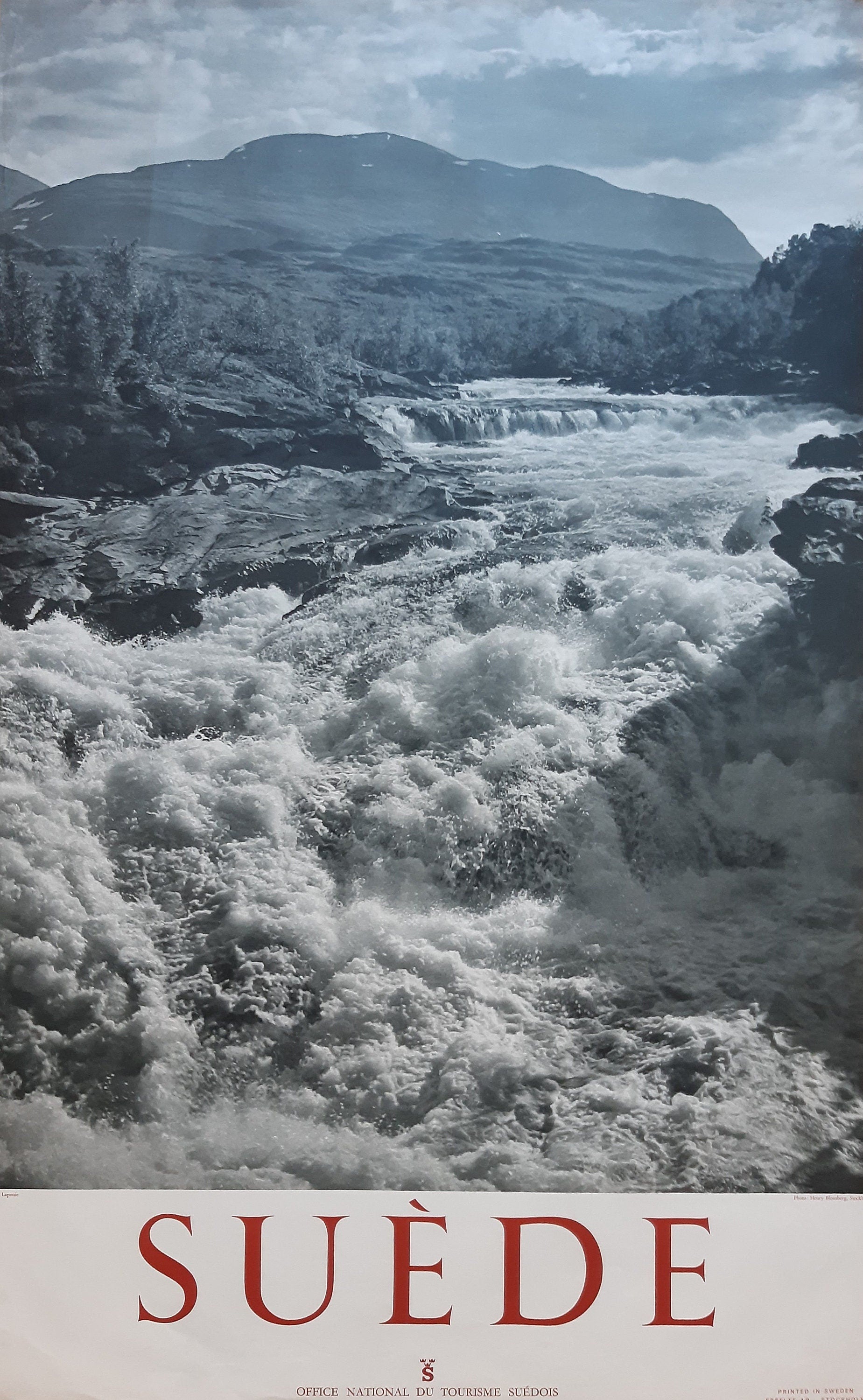 Schweden Vintage-Reiseposter Abisko – 62×100 cm (24,4"×39,4")