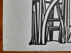Sigfried Giedion original art exhibition poster - 35.6"×50.4" (90.5×128cm)