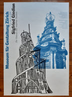 Sigfried Giedion original art exhibition poster - 35.6"×50.4" (90.5×128cm)