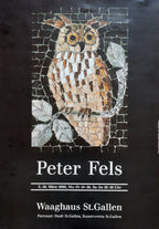 Peter Fels original art exhibition poster - 19.3"×25.2" (49×64cm)