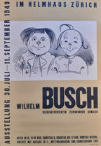 Wilhelm Busch Original Kunstausstellung Plakat - 70×100cm