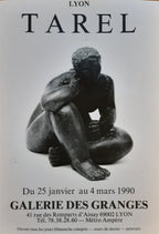 Cécile Tarel original art exhibition poster used - 17.7"×25.2" (45×64cm)