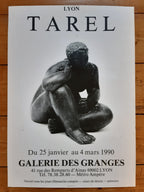 Cécile Tarel original art exhibition poster used - 17.7"×25.2" (45×64cm)
