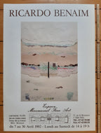Ricardo Benaim Original-Kunstausstellungsplakat gebraucht – 52 × 72 cm (20,5" × 28,3")