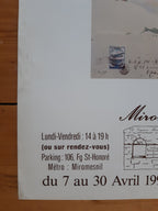 Ricardo Benaim Original-Kunstausstellungsplakat gebraucht – 52 × 72 cm (20,5" × 28,3")