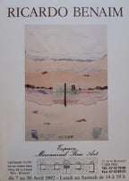 Ricardo Benaim Original-Kunstausstellungsplakat gebraucht – 52 × 72 cm (20,5" × 28,3")