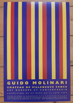 Guido Molinari Ausstellungsplakat im Original - 40×60 cm