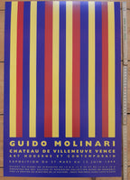 Guido Molinari Ausstellungsplakat im Original - 40×60 cm