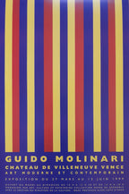 Guido Molinari Ausstellungsplakat im Original - 40×60 cm