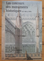 Ausstellungsposter zur historischen Architektur von Notre Dame Paris – 35,5 × 59 cm (14,0 × 23,2 Zoll)