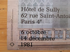 Ausstellungsposter zur historischen Architektur von Notre Dame Paris – 35,5 × 59 cm (14,0 × 23,2 Zoll)