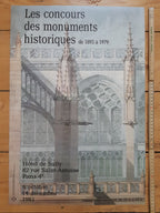 Ausstellungsposter zur historischen Architektur von Notre Dame Paris – 35,5 × 59 cm (14,0 × 23,2 Zoll)
