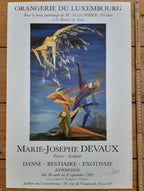 Marie Joseph Devaux original art exhibition poster signed used - 15.7"×23.6" (40×60cm)