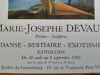 Marie Joseph Devaux original art exhibition poster signed used - 15.7"×23.6" (40×60cm)