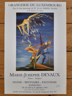Marie Joseph Devaux original art exhibition poster signed used - 15.7"×23.6" (40×60cm)