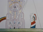 Saul Steinberg Original-Kunstdruckposter - 50,5 × 70 cm (19,9 × 27,6 Zoll)
