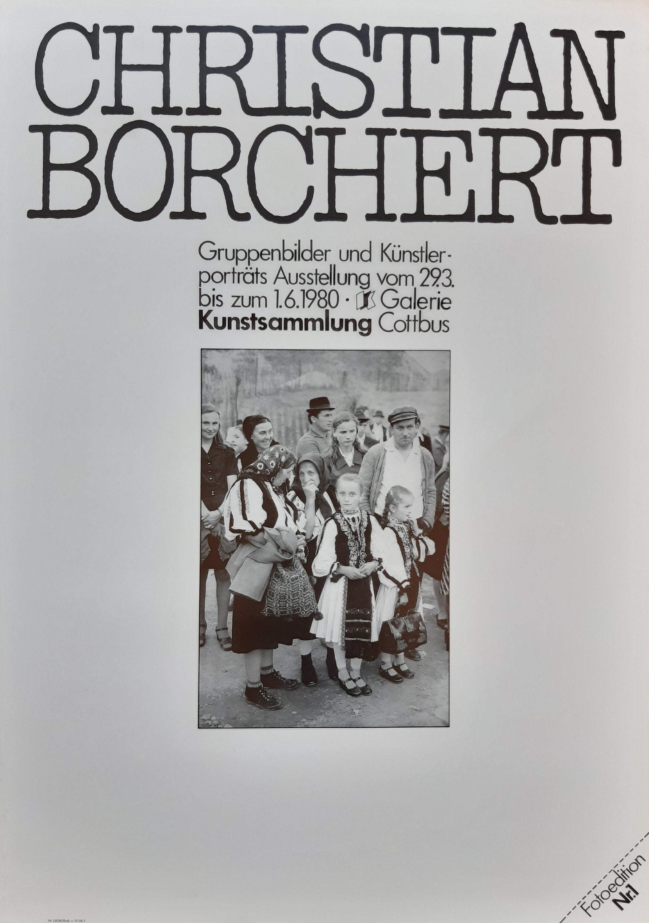 Christian Borchert photo art exhibition poster - 24.0"×33.9" (61×86cm)