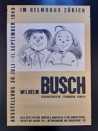 Wilhelm Busch Original Kunstausstellung Plakat - 70×100cm