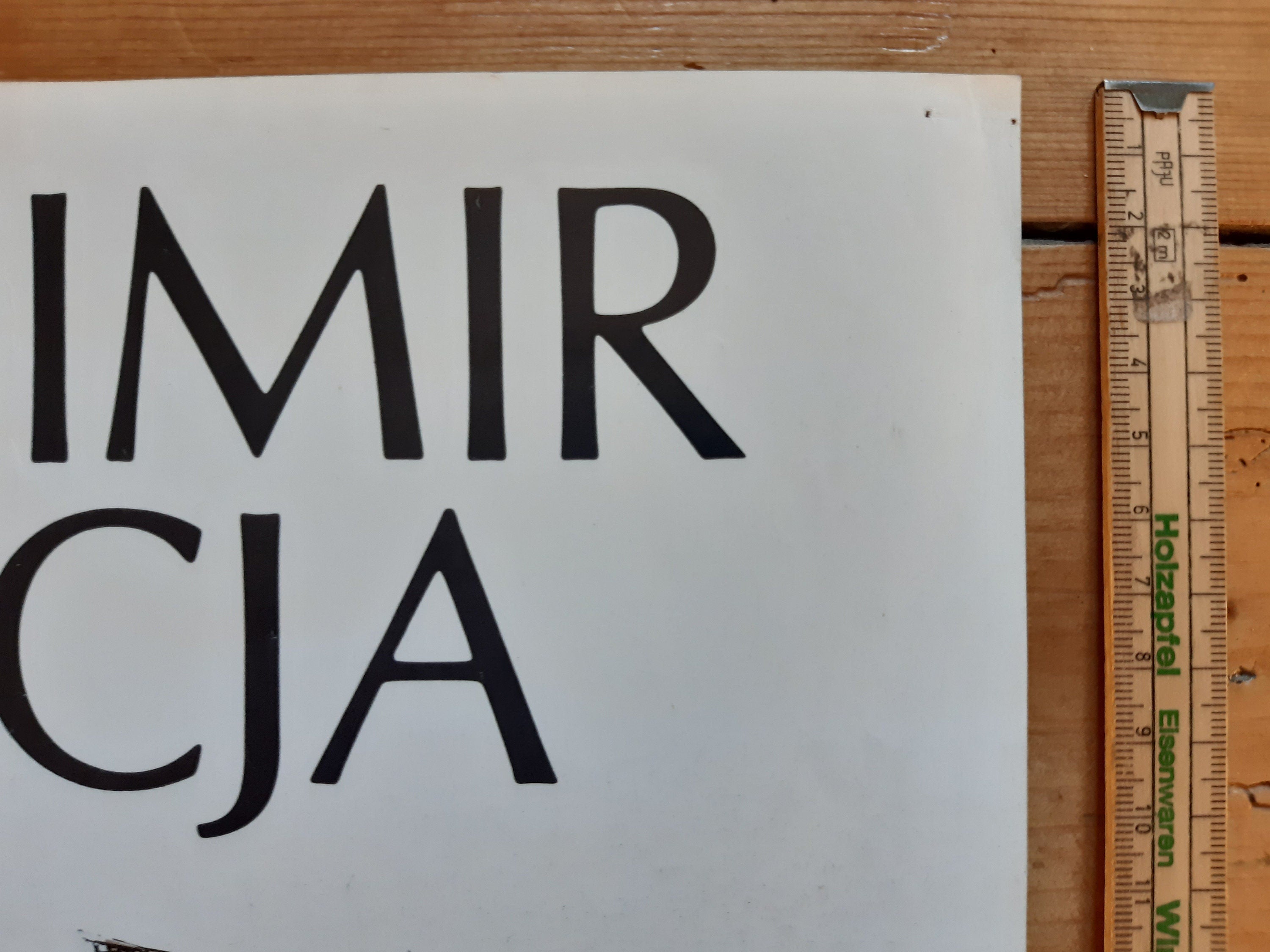 Vladimir Porcja original art exhibition poster - 12.2"×16.9" (31×43cm)