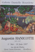 Augustin Hanicotte original art exhibition poster - 16.5"×24.4" (42×62cm)