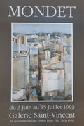 JR Mondet original art exhibition poster used - 17.1"×24.8" (43.5×63cm)