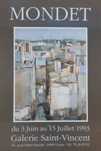 JR Mondet original art exhibition poster used - 17.1"×24.8" (43.5×63cm)