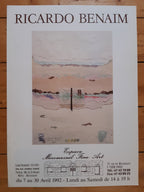 Ricardo Benaim Original-Kunstausstellungsplakat gebraucht – 52 × 72 cm (20,5" × 28,3")