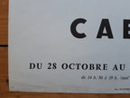 Gerard Cabus original art exhibition poster used - 16.7"×23.6" (42.5×60cm)