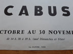 Gerard Cabus original art exhibition poster used - 16.7"×23.6" (42.5×60cm)