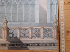 Ausstellungsposter zur historischen Architektur von Notre Dame Paris – 35,5 × 59 cm (14,0 × 23,2 Zoll)
