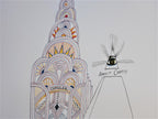 Saul Steinberg Original-Kunstdruckposter - 50,5 × 70 cm (19,9 × 27,6 Zoll)