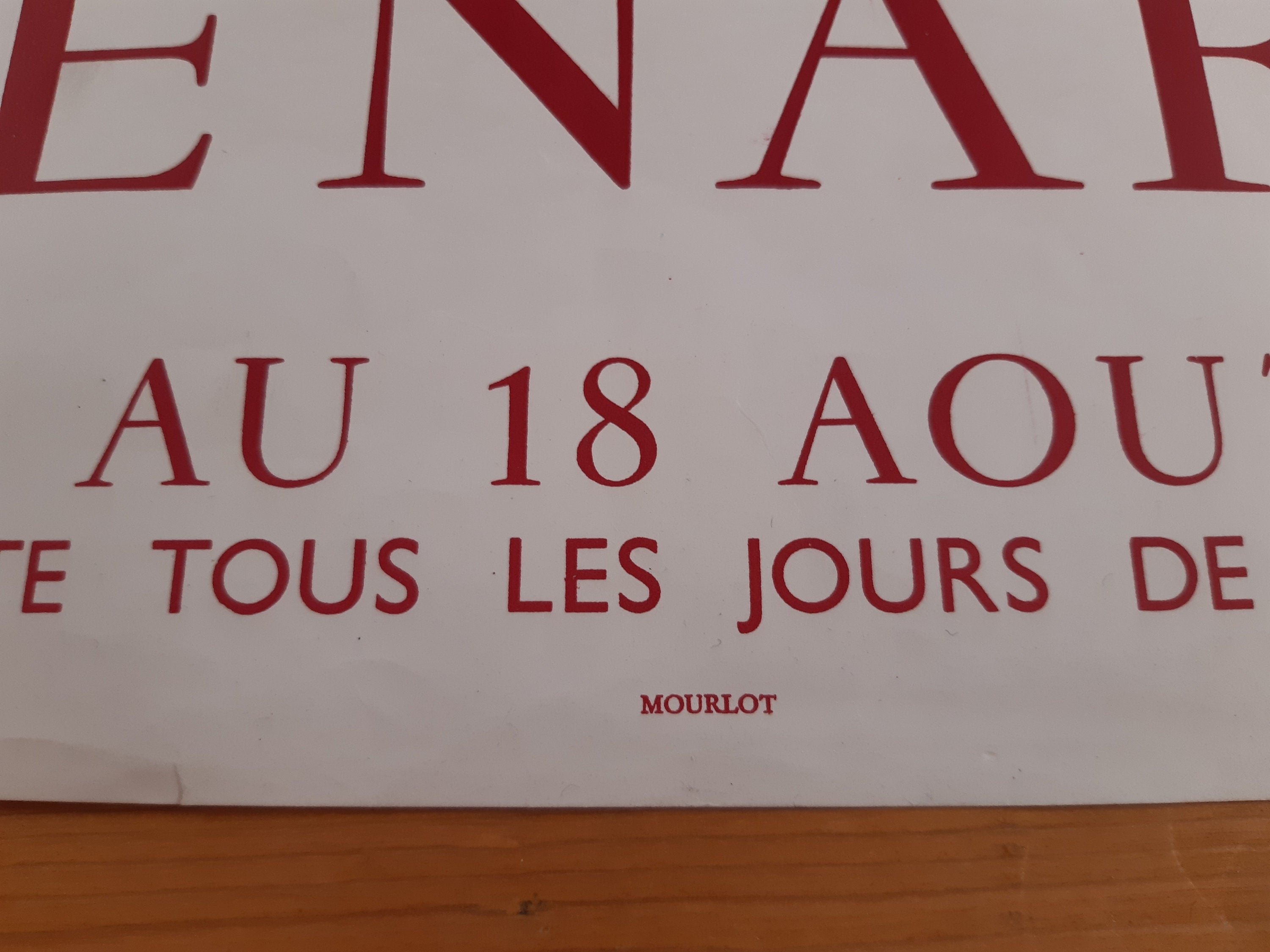 Claude Venard Original-Kunstplakat – 51,2×76cm (20.2"×29.9")