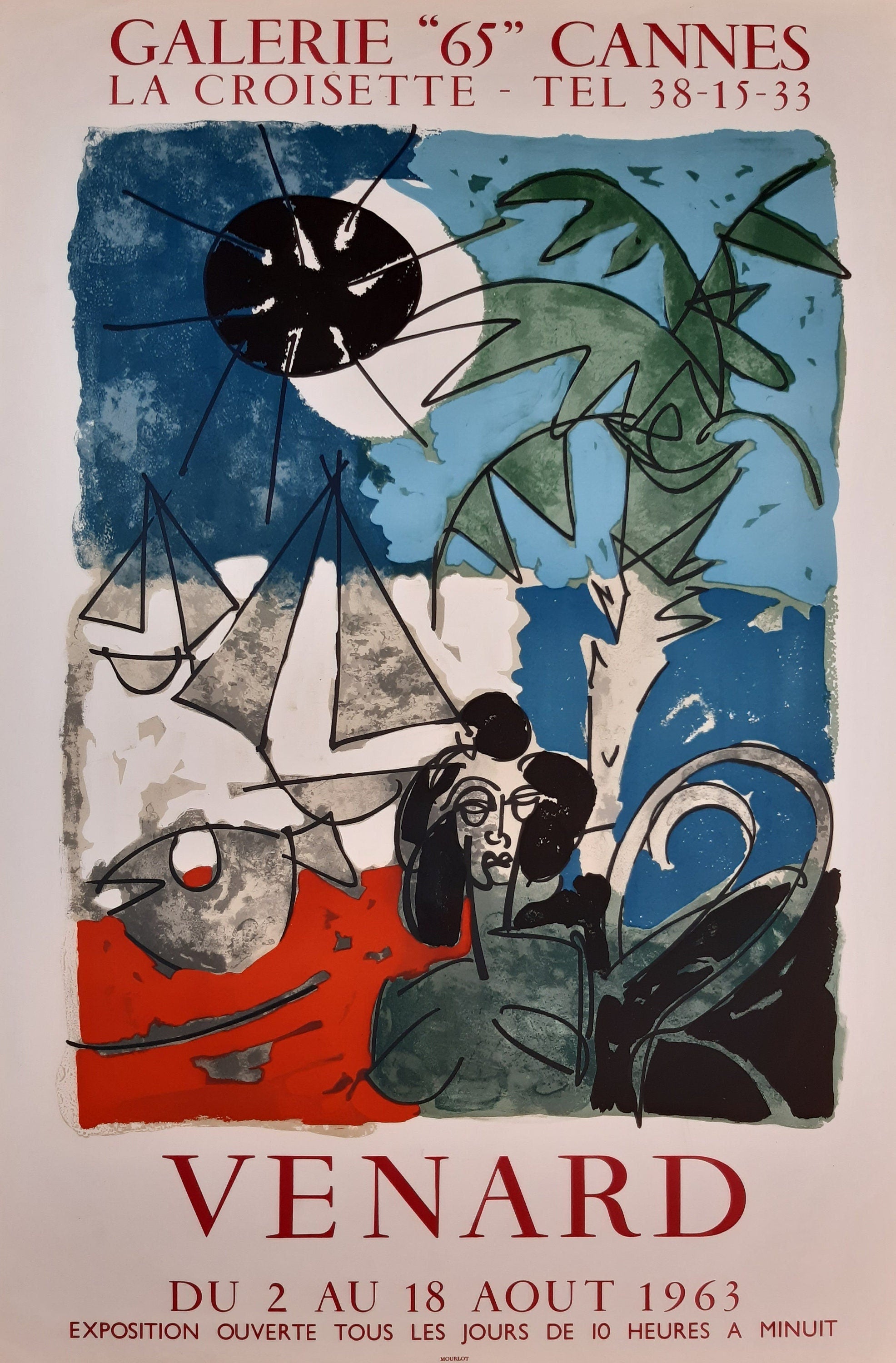 Claude Venard Original-Kunstplakat – 51,2×76cm (20.2"×29.9")