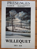Original-Kunstplakat von Piet Willequet, gebraucht – 48,5×69 cm (19.1"×27.2")