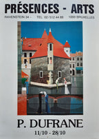 Paul Dufrane originales Kunstplakat, gebraucht - 51 x 70,5 cm