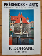 Paul Dufrane originales Kunstplakat, gebraucht - 51 x 70,5 cm