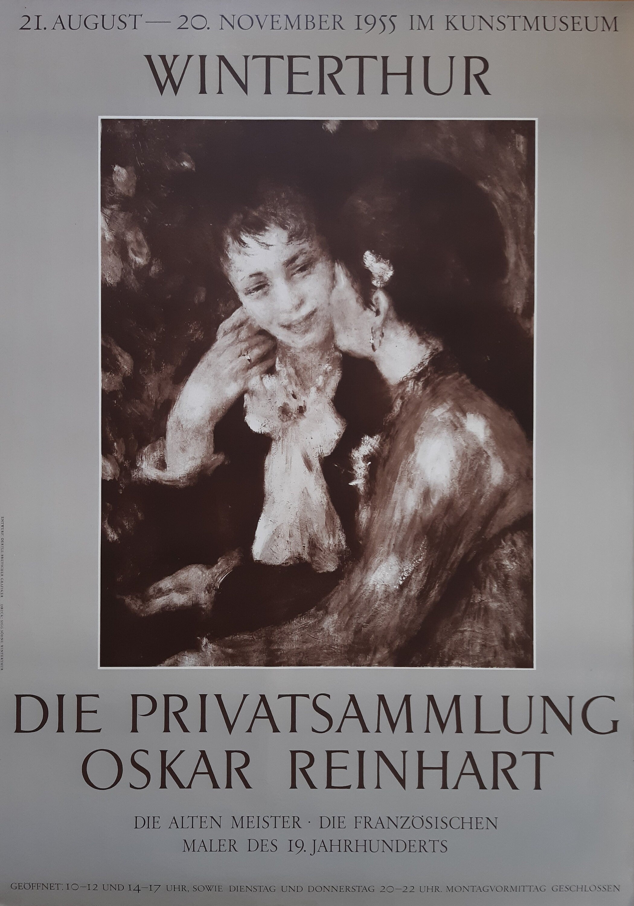 Renoir original museum poster - 35.6"×50.4" (90.3×128cm)