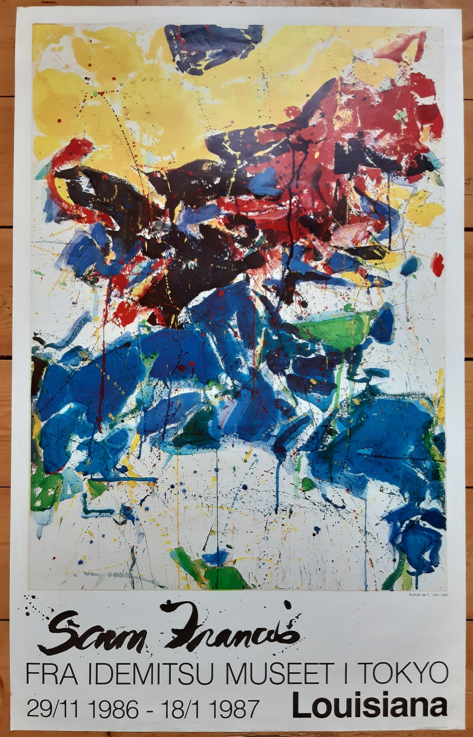 Sam Francis Original-Kunstposter – 61 × 99,5 cm