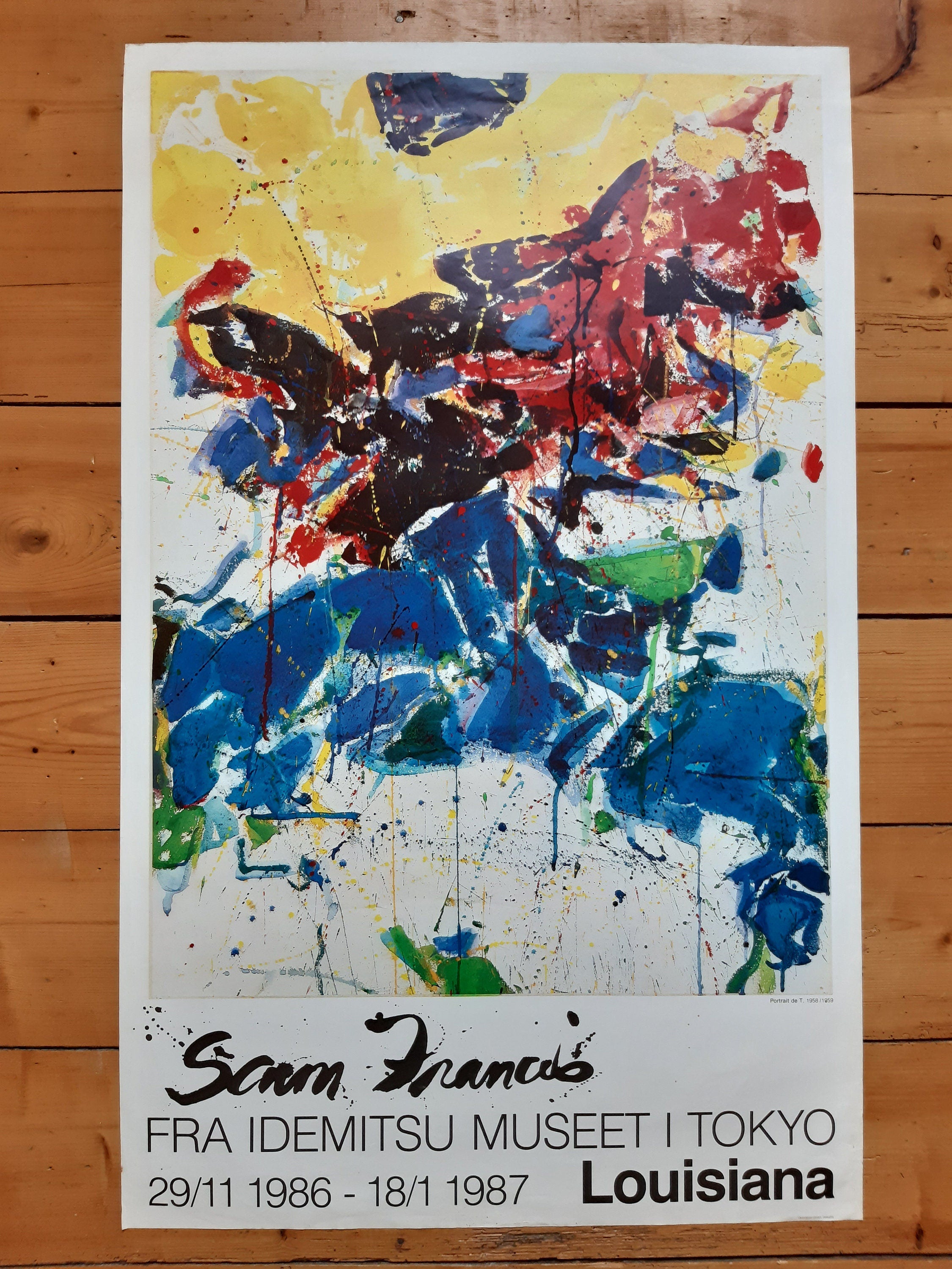 Sam Francis Original-Kunstposter – 61 × 99,5 cm