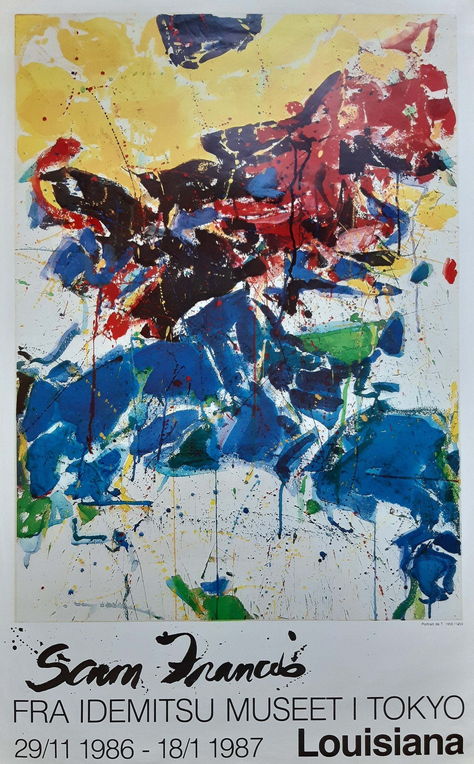 Sam Francis Original-Kunstposter – 61 × 99,5 cm