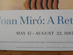Miro vintage art poster - 28.7"×25.4" (73×64.5cm)