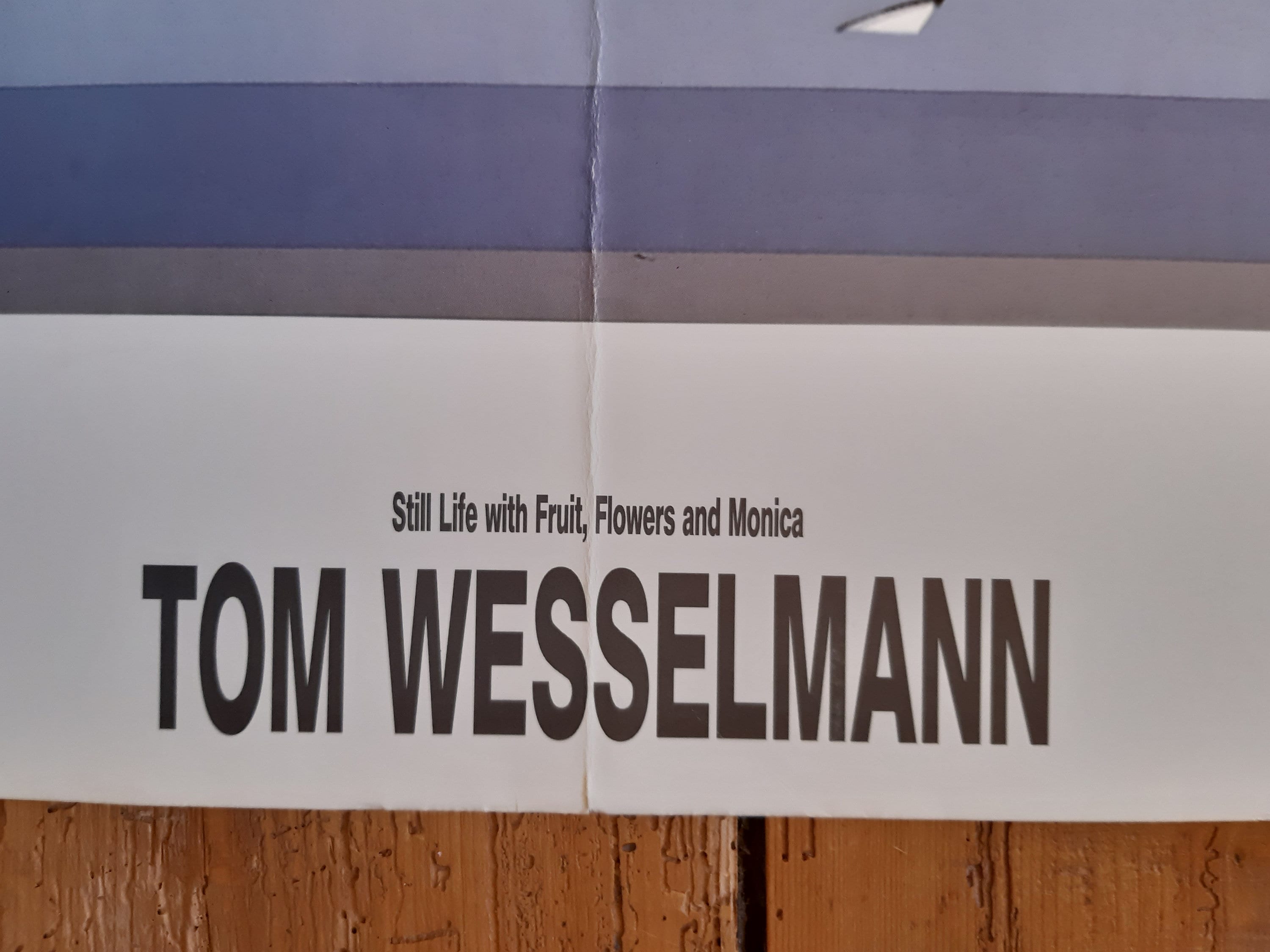Tom Wesselmann großes originales Kunstplakat gefaltet - 131×99cm