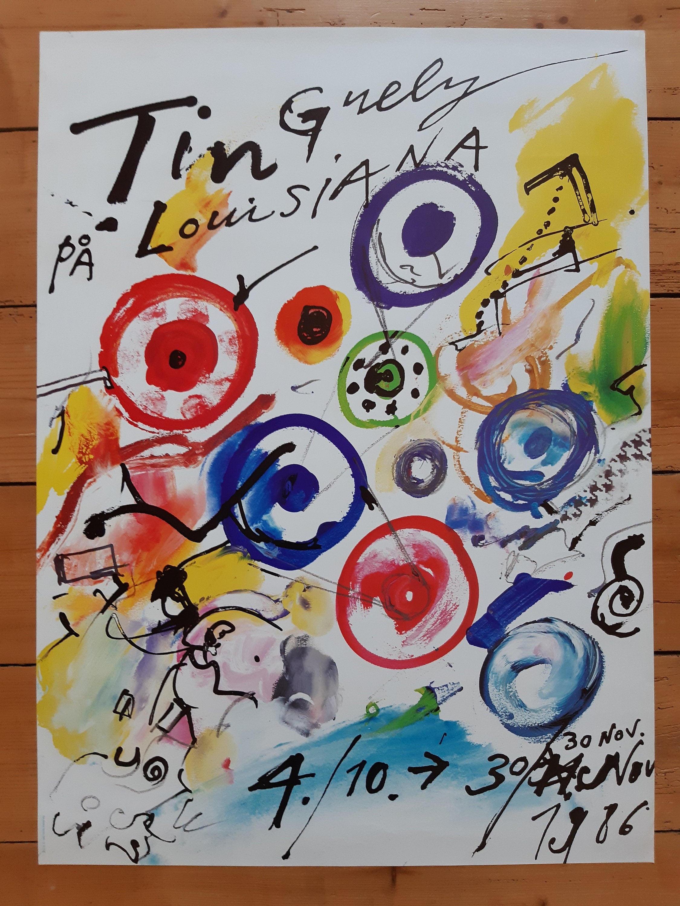 Jean Tinguely museum poster Louisiana - 24.2"×33.3" (61.5×84.5cm)