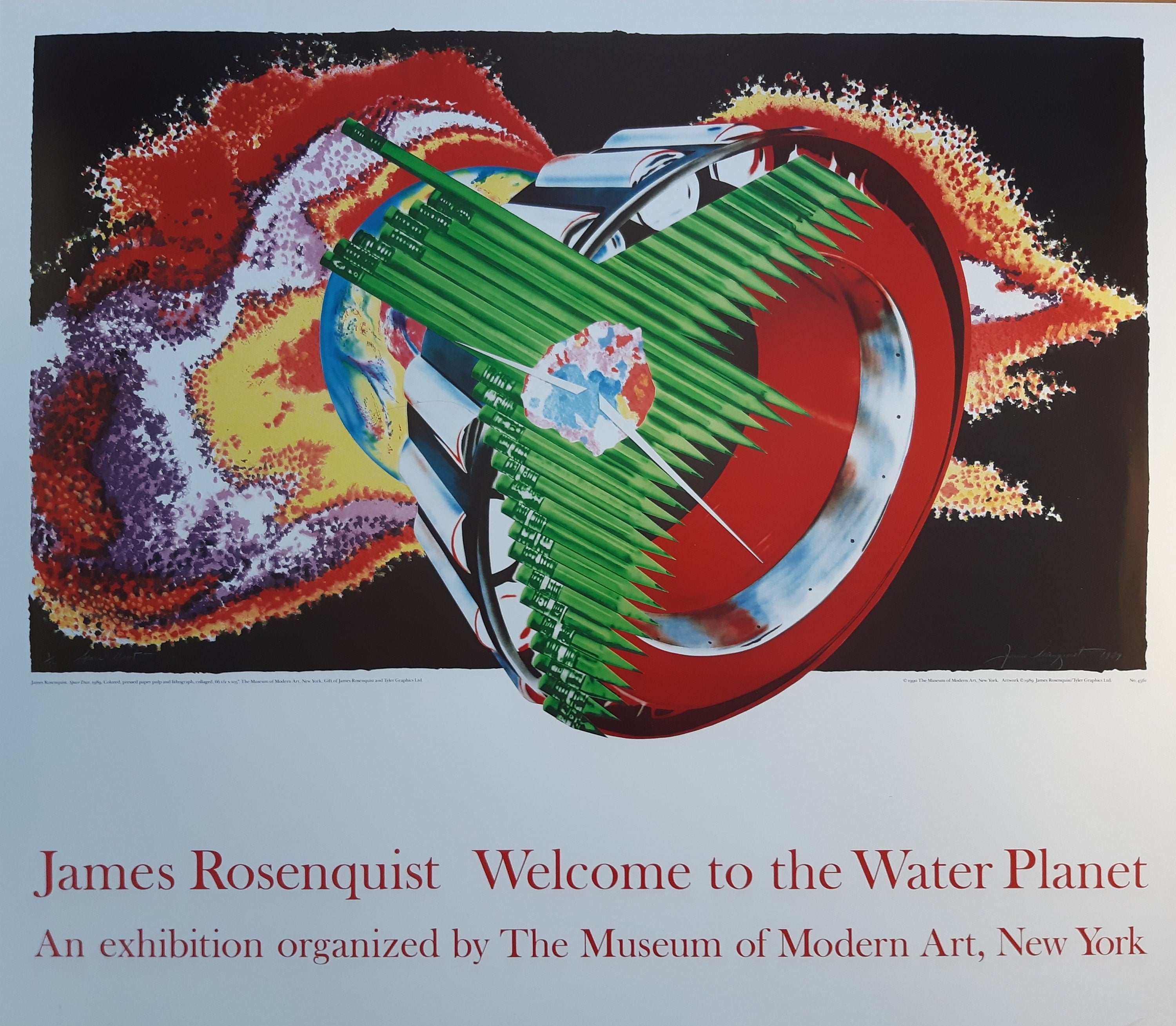 James Rosenquist Original-Kunstposter – 78,5 × 68,5 cm